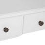 Dressing Table Vanity Set Vintage Desk Stool Mirror Makeup Furniture Shabby Chic Style Jewelry Cosmetic Storage 5 Drawers - White Image 7