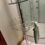 Upright chrome storage ,suitable for bathroom / kitchen. Image 2