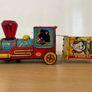 Rare Japanese battery operated tin toy train c1960 Image 2