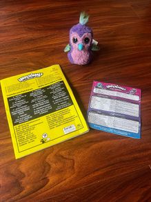 Hatchimals Glittering Garden Sparkly Penguala Interactive Toy and Instructions