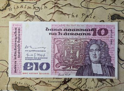 10 Pound B Series 13/10/81 Irish Note
