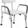 Shower Stool Height Adjustable - Shower Chair for Seniors Pregnant Women Bath Chair for Shower (with Arm and Backrest):AVAILABLE FOR COLLECTION Image 6