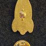 Rocket , pin back badge. Image 2