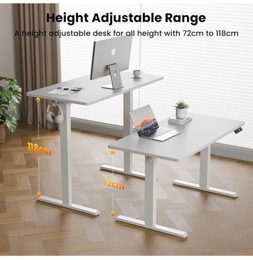 120 x 60 cm Standing Desk, Electric Height Adjusta