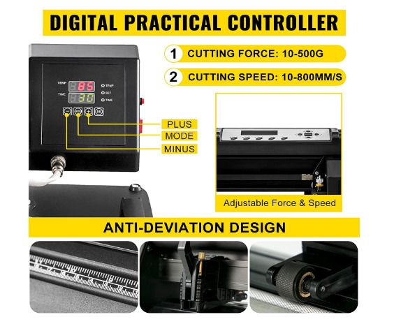 5 in 1 Transfer Heat Press Machine and  Vinyl Cutting Plotter Desktop Machine