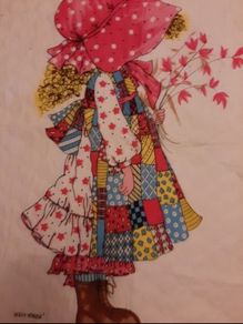 New large quilted fabric hobbie holly