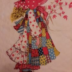 New large quilted fabric hobbie holly