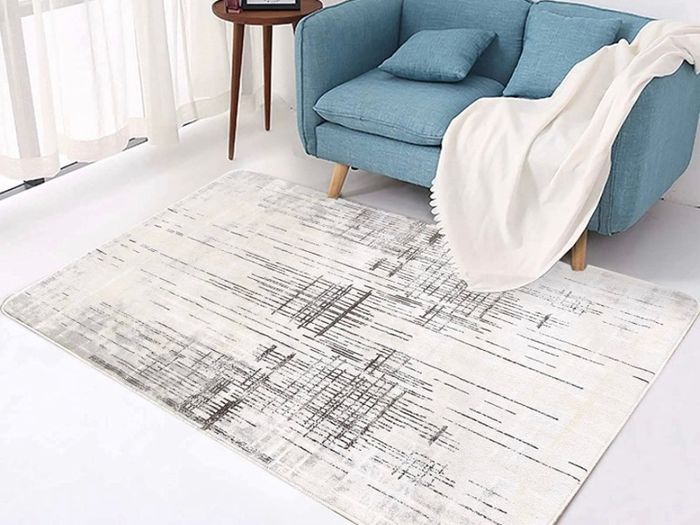 Area Rug Living Room Rugs Grey Modern Luxury Rug Soft Short Pile Carpet Modern Style Decorative Rugs for Living Room Bedroom 120 x 160 cm (FREE POSTAGE)