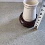 Lovely Irish Belleek porcelain small vase in wooden holder Image 2