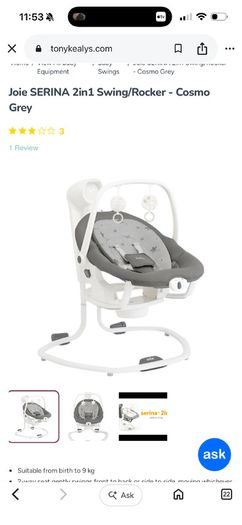 Joie 2in1 swing and rocker