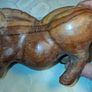 Hardwood Handcarved Pig Image 7