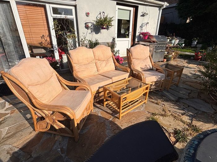 5 piece rattan conservatory furniture suite