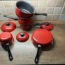 Brand New Teflon Red Pots Image 3