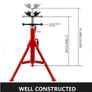 Pipe Jack Stand 1300lbs V-head With 2-ball Transfer Head Image 2
