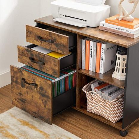 New Industrial Style Filing Cabinet - FREE P&P