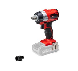 Einhell Professional Cordless Impact Wrench TP-CW 18 Li BL Solo Power X-Change (18 V, 215 Nm, Brushless, External Square Socket, Bit Adapter, LED Light, Battery Not Included)