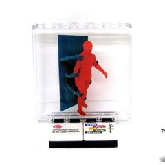 LEGO Rare The Art Of The Brick By Nathan Sawaya Lego Printed Museum Exhibit Limited Edition Promo Printed On A Lego Plastic Glass Window The Red Brick Man
