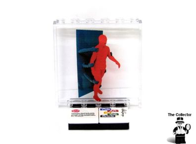LEGO Rare The Art Of The Brick By Nathan Sawaya Lego Printed Museum Exhibit Limited Edition Promo Printed On A Lego Plastic Glass Window The Red Brick Man