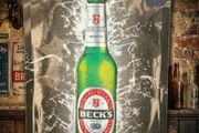 Official BECKS Beer Pub Advertising Sign