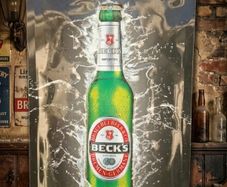 Official BECKS Beer Pub Advertising Sign