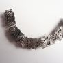 Vintage Egyptian silver tone scarab bracelet Image 7