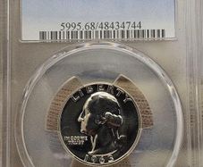 USA United States Silver Proof 1963 Washington Quarter PCGS PR68