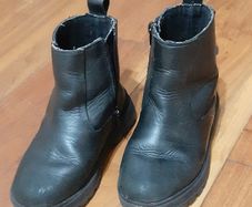 ZARA Leather Boots - size 23EU