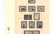 1980-1989 Gibraltar Lindner-T Illustrated 18 Ring Hingless Album Pages with illustrated examples of stamp. Pages 33-53 excluding page 37 &amp; 48 (includes 19 images)