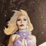Original Watercolor Painting by Mike Hoffman "Space Angel Nomad" Image 2