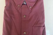 New Ralph Lauren Chaps Shirt Burgundy M