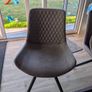 4 Grey Fabric Kitchen Dining Chairs Image 2