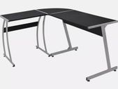 Computer Table Desk L-Shape Corner Office Sturdy Furniture - FREE DELIVERY NATIONWIDE