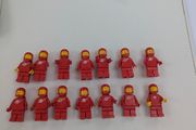 100% Lego Spacemen x 14 Red