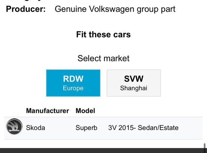 Windscreen (laminated) Skoda Superb 3V 3V0845011ACNVB