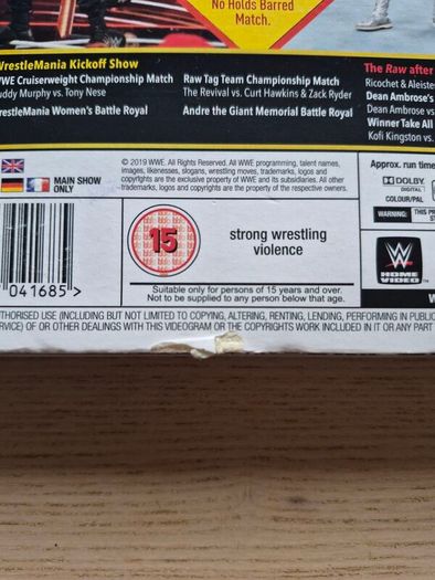 WWE - Wrestlemania 35 (15) 3 Disc