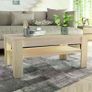 Coffee Table Chipboard 110x65x48cm Oak - Free Delivery Nationwide Image 7