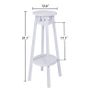 Set of 2 Wood Plant Stand Nesting Display End Table Rack Indoor Flower Holder Corner Planter Pot Rack Living Room Patio Decor Image 3