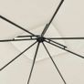 Gazebo with Double Extended Roofs 3x3x2.75 m Cream Image 3