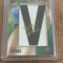 2021 SP Game Used Leaderboard Letter Marks 11/20 David Duval #LM-DD Auto Image 2