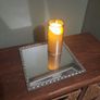 square mirror candle plate Image 3