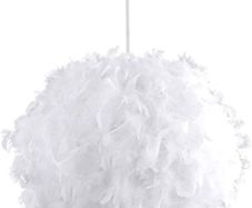 Lampshade Fluffy Pendant Feather Light Shade for Ceilings with E27 Bulb Romantic Droplight Lampshade Elegant Feather Floor Lamps Home Decoration for Living Room