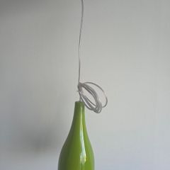 Tear drop lamp green