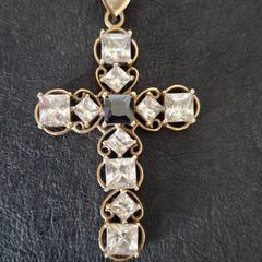 9k Gold big Cross 375