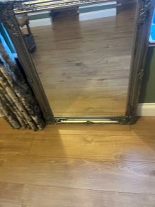 antique style silver mirror