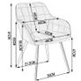 BRAND NEW 1pc Dining Chairs for kitchen, Mid Century Modern Side Chairs,Velvet Upholstered Dining Chair with Metal Legs Image 2