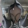 Principles Black Glitter Strappy Sandals.  Size EU 36.  UK 3. Image 3