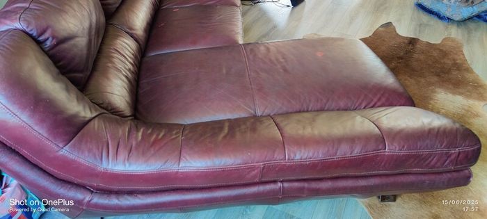 Genuine leather corner 3 seater free