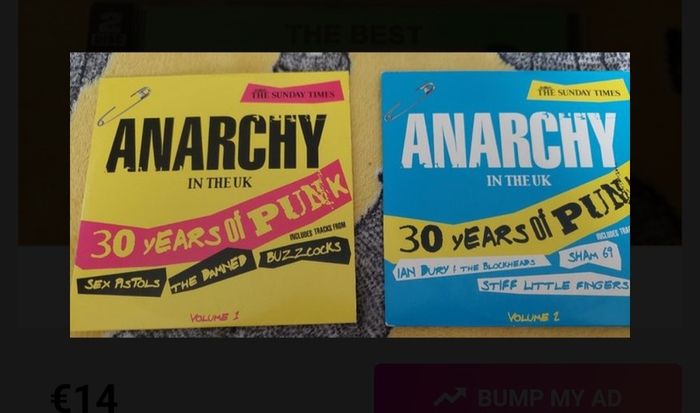 Punk promo CDs - Anarchy in the UK - 1&2 - price for both
