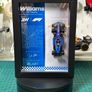 Williams F1 Frame with Carlos Sainz 1:64 Replica Image 6