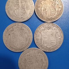 Coins .500 silver halfcrowns